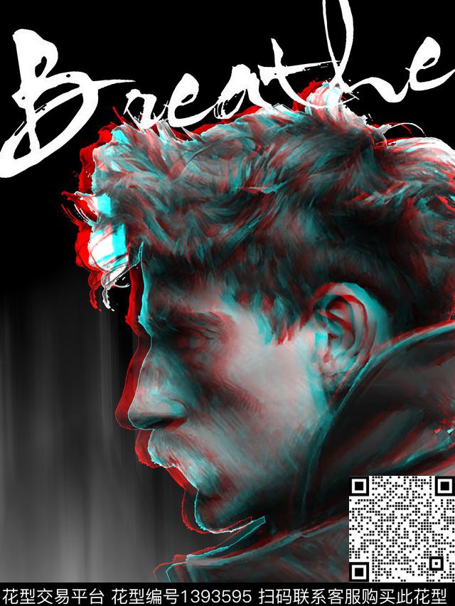 人物大牌风抽象数码印花华亿平台下载（图片编号: 1393595） - 瓦栏（Walan）