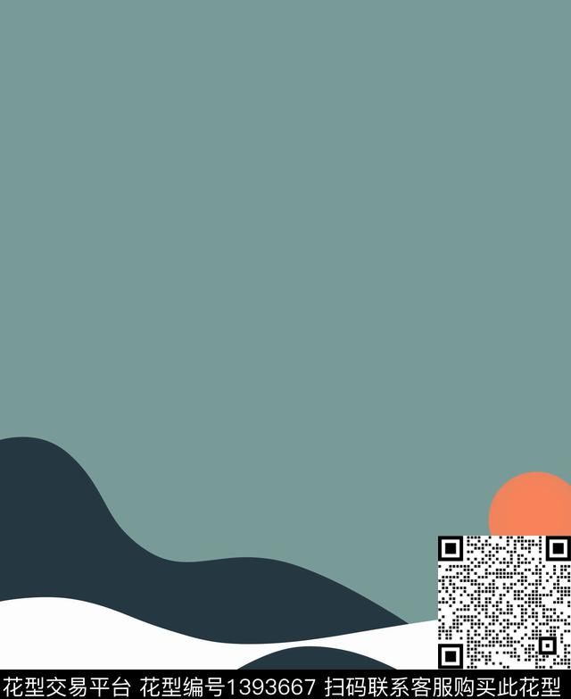 写意休闲风景景观数码印花华亿平台下载（图片编号: 1393667） - 瓦栏（Walan）