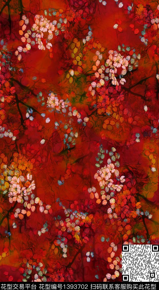 女装花卉小碎花数码印花华亿平台下载（图片编号: 1393702） - 瓦栏（Walan）
