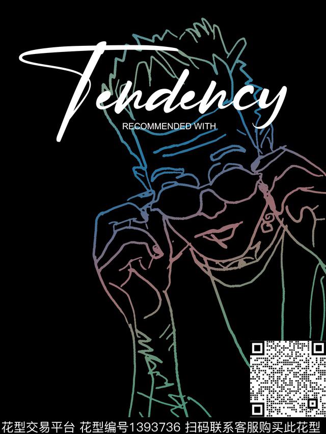 抽象人物创意文字字体简约数码印花华亿平台下载（图片编号: 1393736） - 瓦栏（Walan）