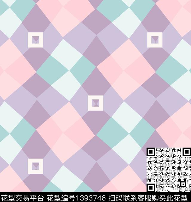 几何菱形男装传统印花华亿平台下载（图片编号: 1393746） - 瓦栏（Walan）