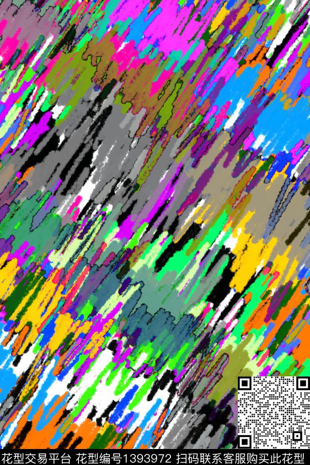 抽象男装家居服户外数码印花华亿平台下载（图片编号: 1393972） - 瓦栏（Walan）