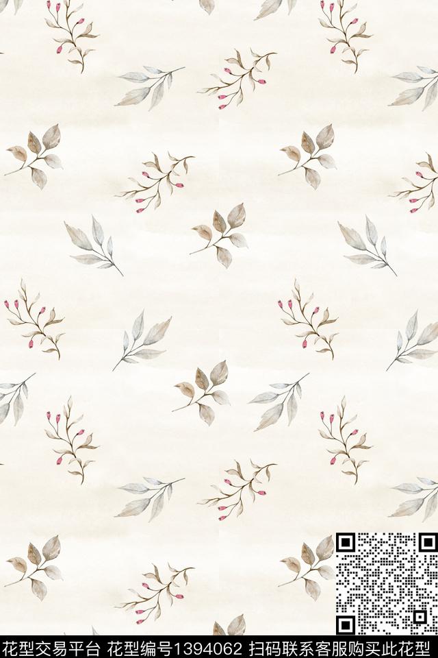 插画花卉满版散花传统印花华亿平台下载（图片编号: 1394062） - 瓦栏（Walan）