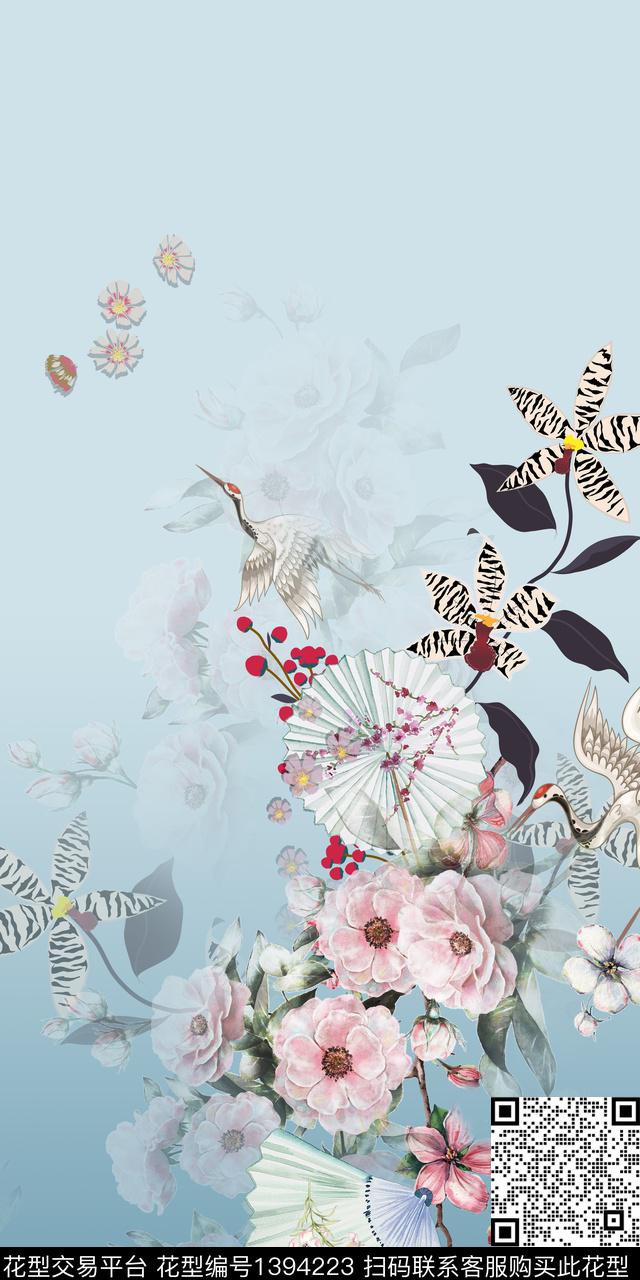 时尚简约数码定位花数码印花华亿平台下载（图片编号: 1394223） - 瓦栏（Walan）