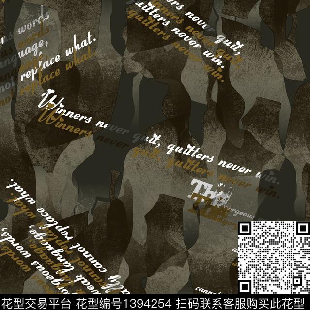 几何男装满版花字母传统印花华亿平台下载（图片编号: 1394254） - 瓦栏（Walan）