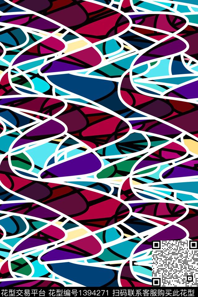 抽象男装家居服户外传统印花华亿平台下载（图片编号: 1394271） - 瓦栏（Walan）