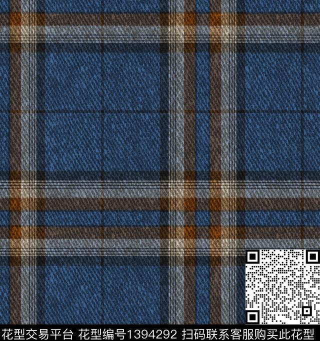 格子底纹大牌风数码印花华亿平台下载（图片编号: 1394292） - 瓦栏（Walan）