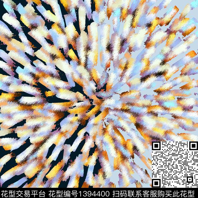 水彩大牌风抽象数码印花华亿平台下载（图片编号: 1394400） - 瓦栏（Walan）