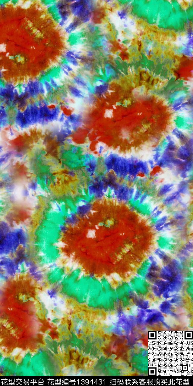 炫彩涂鸦文艺数码印花华亿平台下载（图片编号: 1394431） - 瓦栏（Walan）