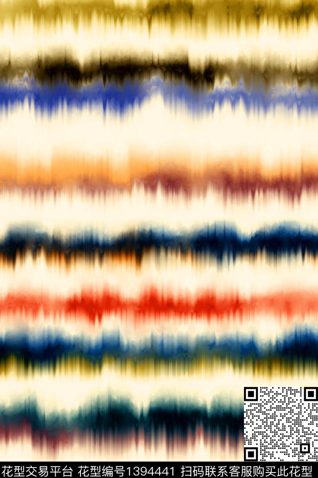 几何肌理扎染华亿平台数码印花华亿平台下载（图片编号: 1394441） - 瓦栏（Walan）