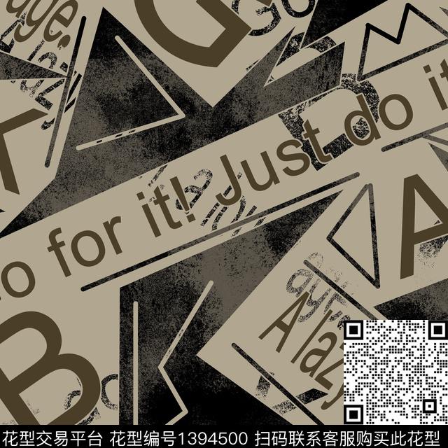 几何男装满版花字母传统印花华亿平台下载（图片编号: 1394500） - 瓦栏（Walan）