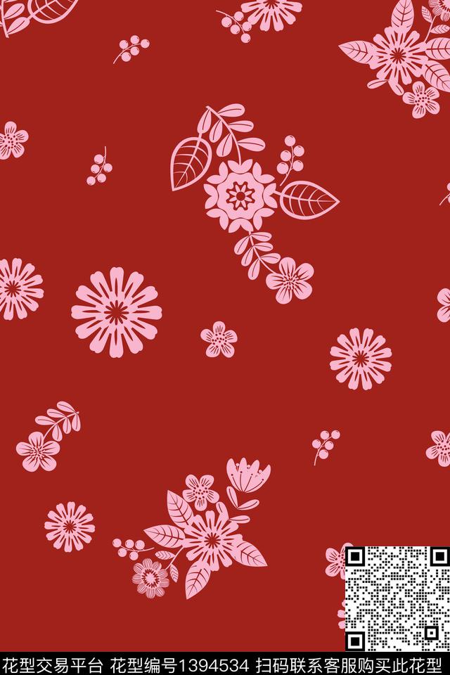 时尚简约大牌风传统印花华亿平台下载（图片编号: 1394534） - 瓦栏（Walan）