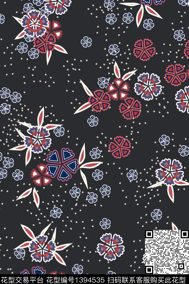 时尚简约大牌风数码印花华亿平台下载（图片编号: 1394535） - 瓦栏（Walan）