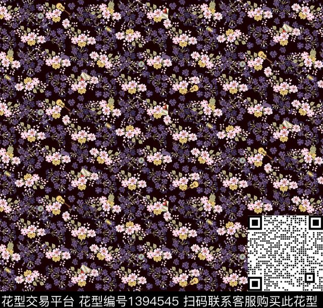 几何女装花卉数码印花华亿平台下载（图片编号: 1394545） - 瓦栏（Walan）