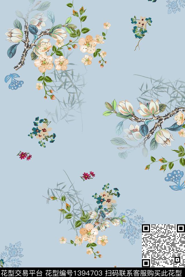 时尚简约女装数码印花华亿平台下载（图片编号: 1394703） - 瓦栏（Walan）