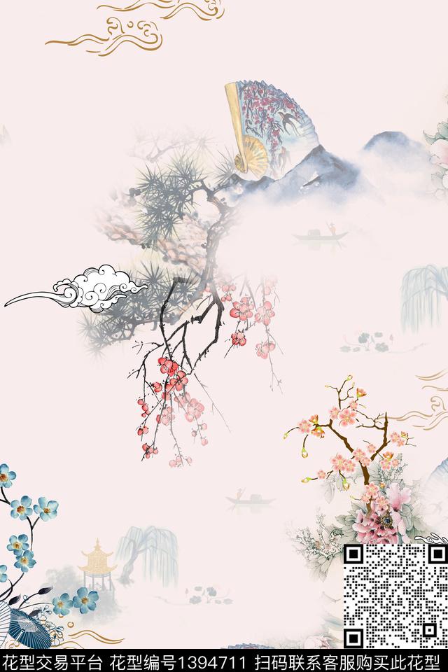 时尚简约女装数码印花华亿平台下载（图片编号: 1394711） - 瓦栏（Walan）