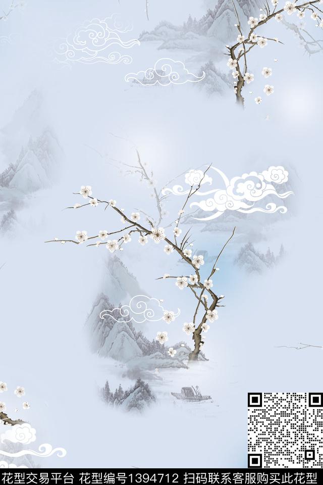 时尚简约女装数码印花华亿平台下载（图片编号: 1394712） - 瓦栏（Walan）