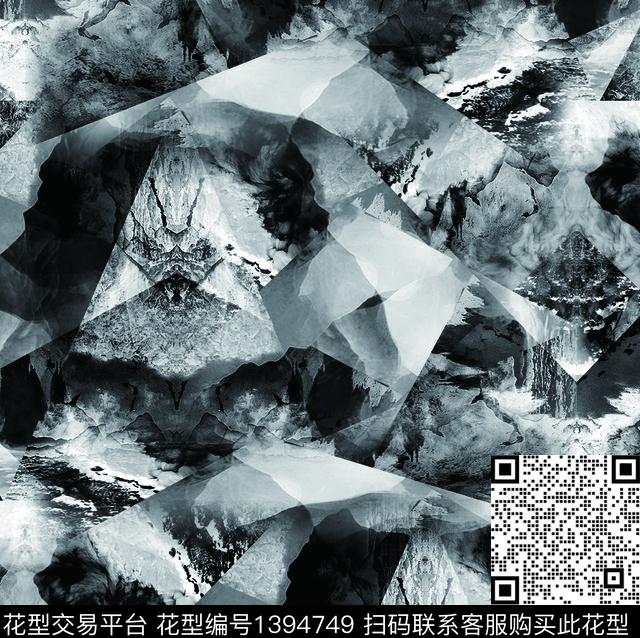 数码华亿平台扎染华亿平台男装数码印花华亿平台下载（图片编号: 1394749） - 瓦栏（Walan）