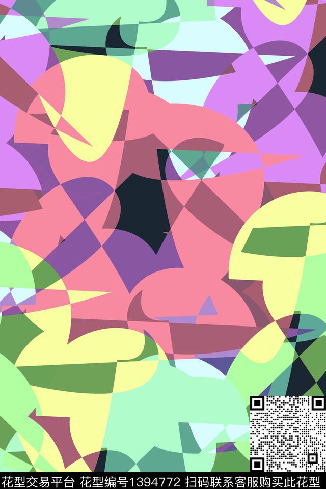 抽象男装家居服户外传统印花华亿平台下载（图片编号: 1394772） - 瓦栏（Walan）