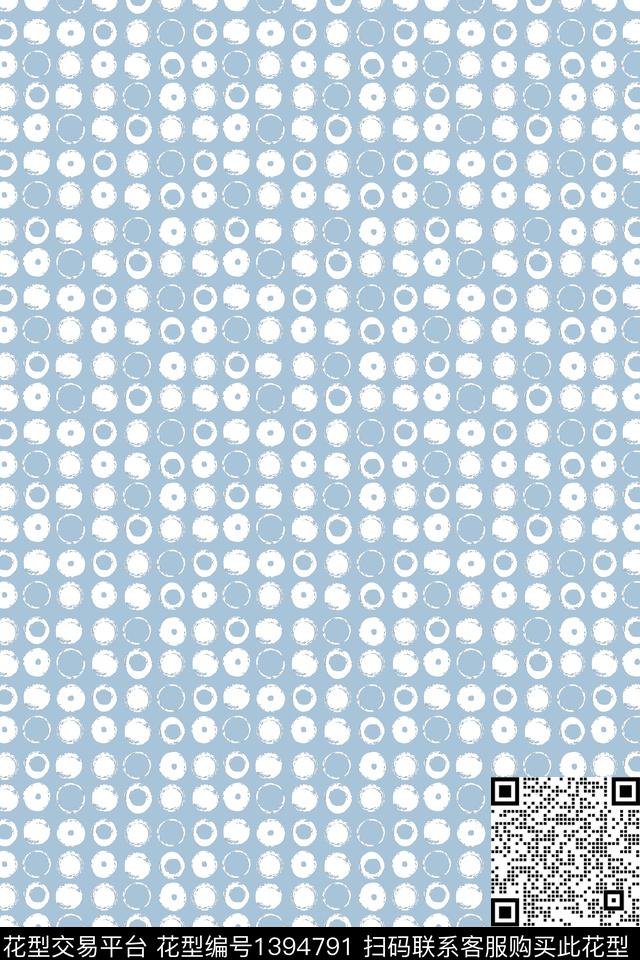 几何花卉格子清爽底花卉传统印花华亿平台下载（图片编号: 1394791） - 瓦栏（Walan）