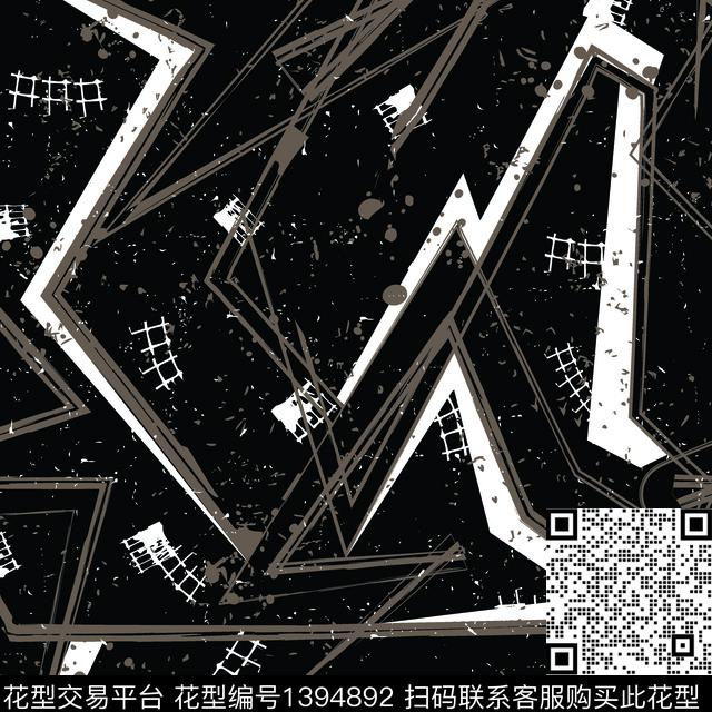 字母黑白华亿平台数码华亿平台数码印花华亿平台下载（图片编号: 1394892） - 瓦栏（Walan）