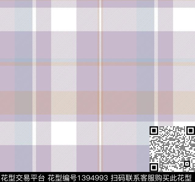 时尚格子少女传统印花华亿平台下载（图片编号: 1394993） - 瓦栏（Walan）