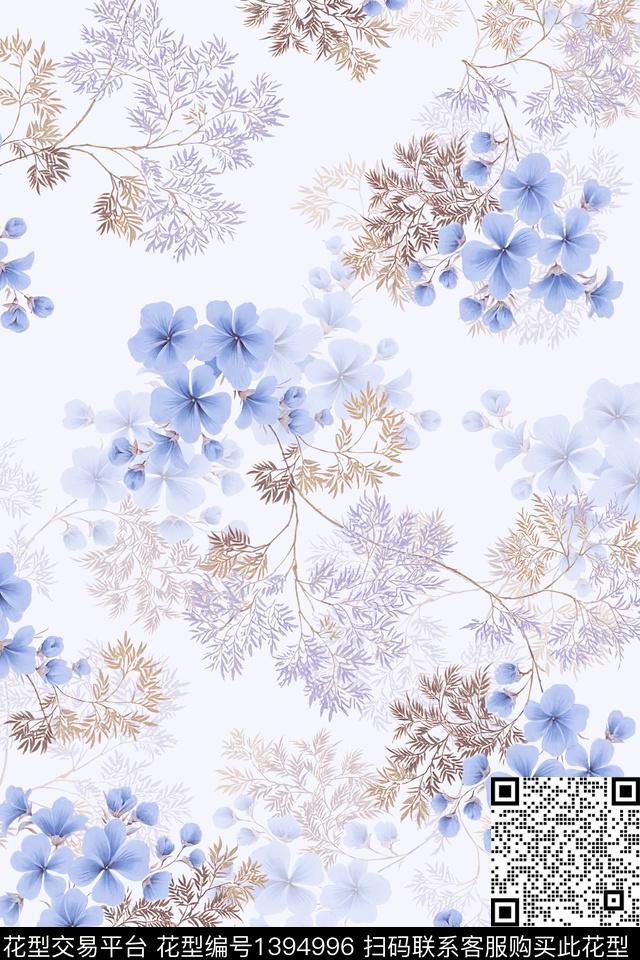 大牌风香云纱小清新数码印花华亿平台下载（图片编号: 1394996） - 瓦栏（Walan）