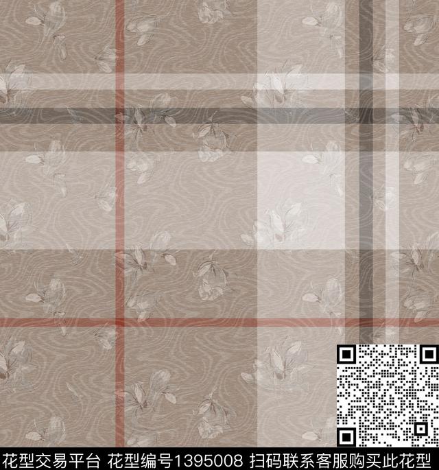 定位花底纹花卉数码印花华亿平台下载（图片编号: 1395008） - 瓦栏（Walan）