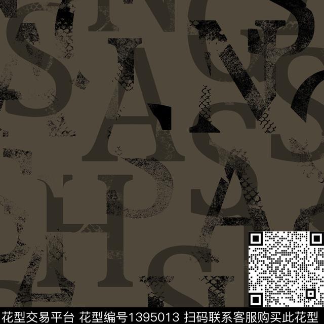 几何男装满版花字母传统印花华亿平台下载（图片编号: 1395013） - 瓦栏（Walan）