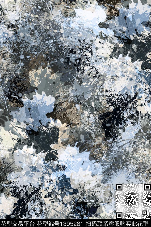 抽象男装家居服户外传统印花华亿平台下载（图片编号: 1395281） - 瓦栏（Walan）