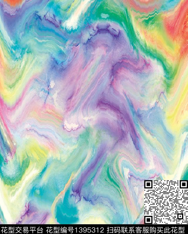 肌理水彩纹理传统印花华亿平台下载（图片编号: 1395312） - 瓦栏（Walan）