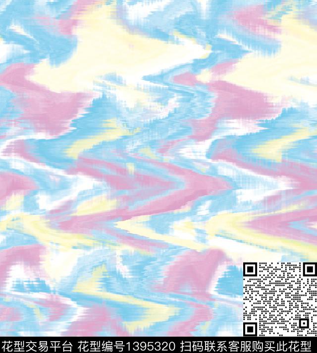 纹理抽象手绘传统印花华亿平台下载（图片编号: 1395320） - 瓦栏（Walan）