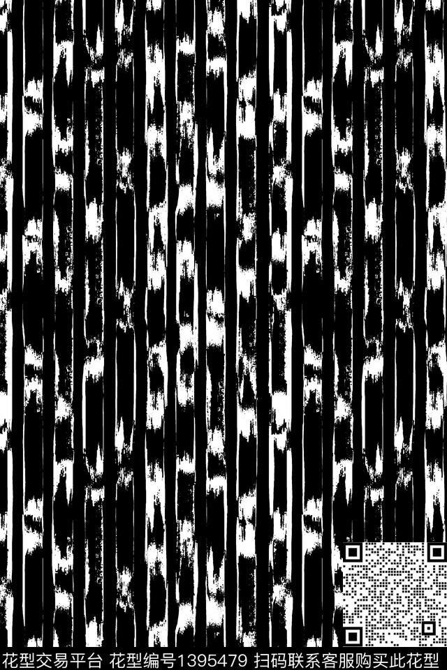 几何肌理线条画数码印花华亿平台下载（图片编号: 1395479） - 瓦栏（Walan）