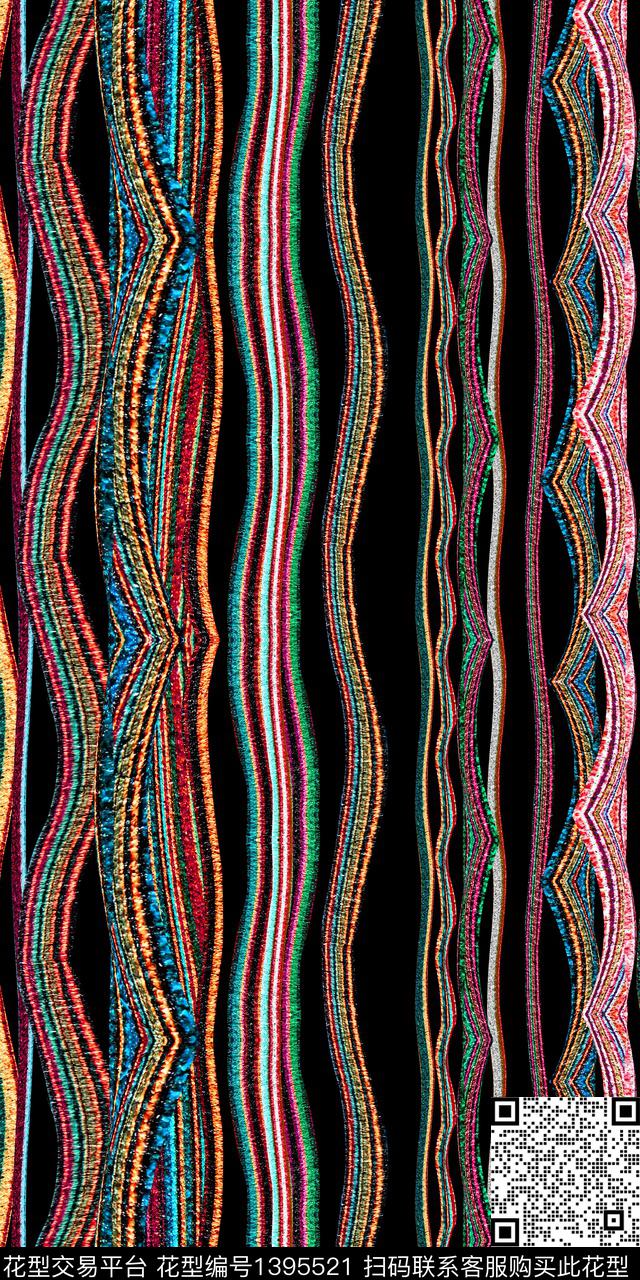 几何民族风雕印华亿平台数码印花华亿平台下载（图片编号: 1395521） - 瓦栏（Walan）