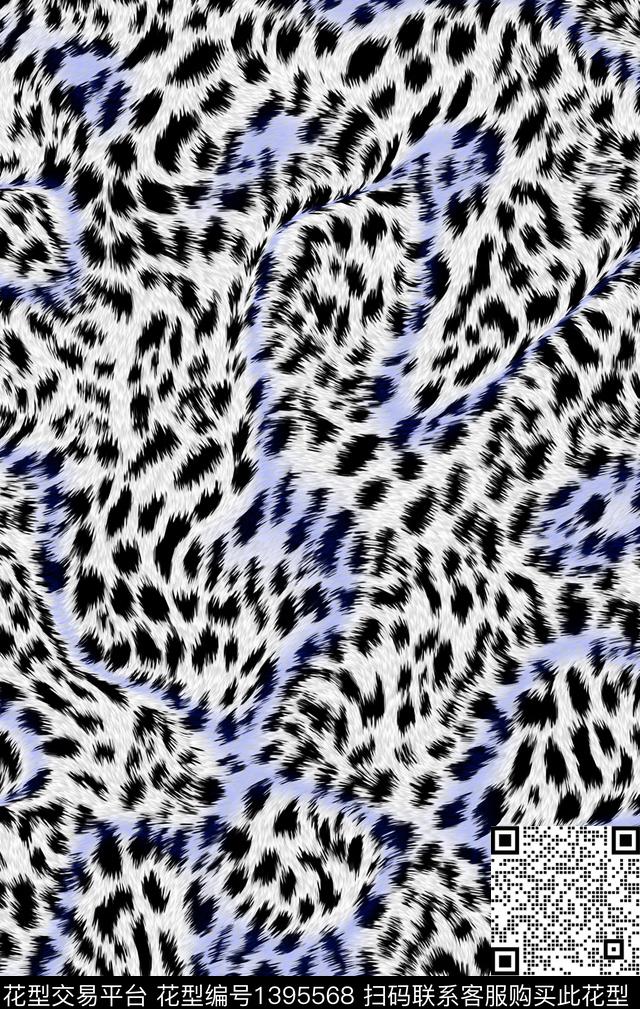 肌理豹纹纹理数码印花华亿平台下载（图片编号: 1395568） - 瓦栏（Walan）