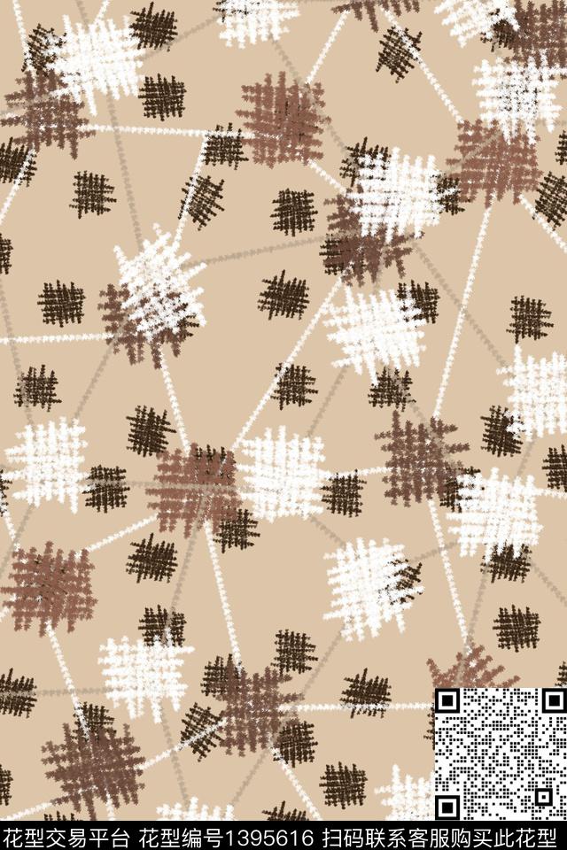 几何肌理童装数码印花华亿平台下载（图片编号: 1395616） - 瓦栏（Walan）