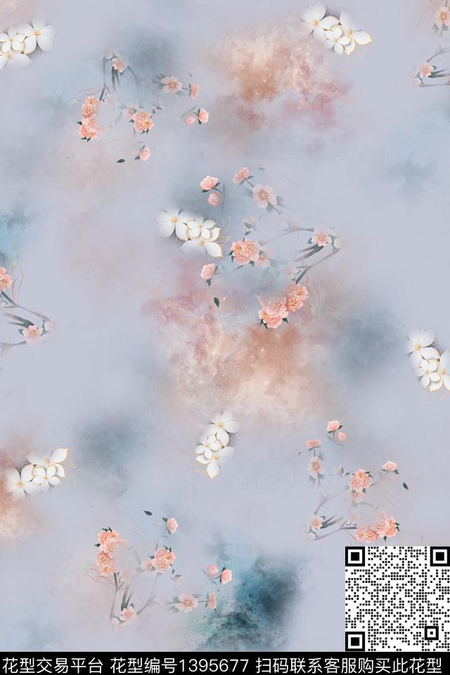 女装复古棉麻数码印花华亿平台下载（图片编号: 1395677） - 瓦栏（Walan）