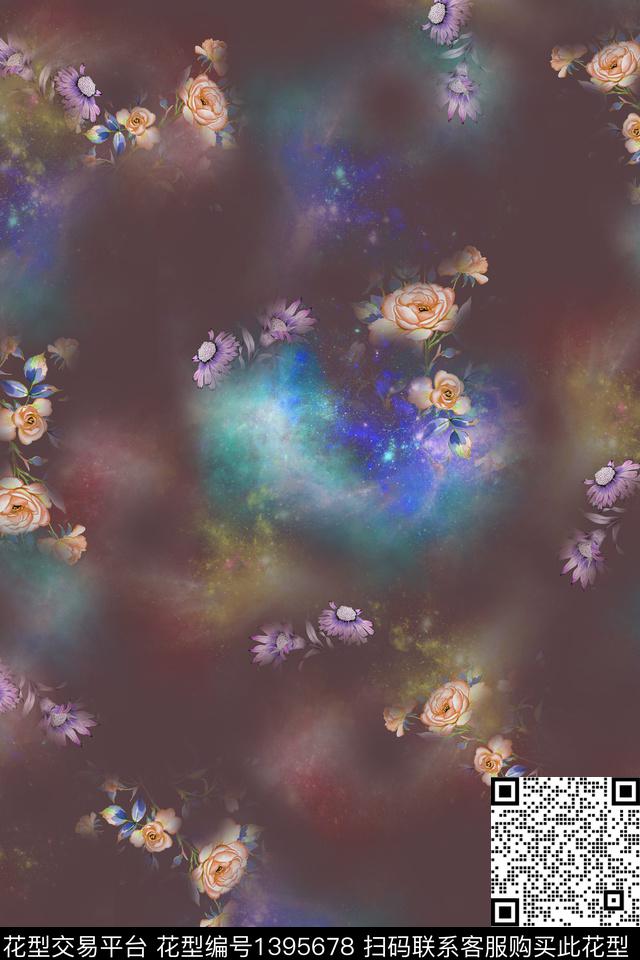 女装复古棉麻数码印花华亿平台下载（图片编号: 1395678） - 瓦栏（Walan）