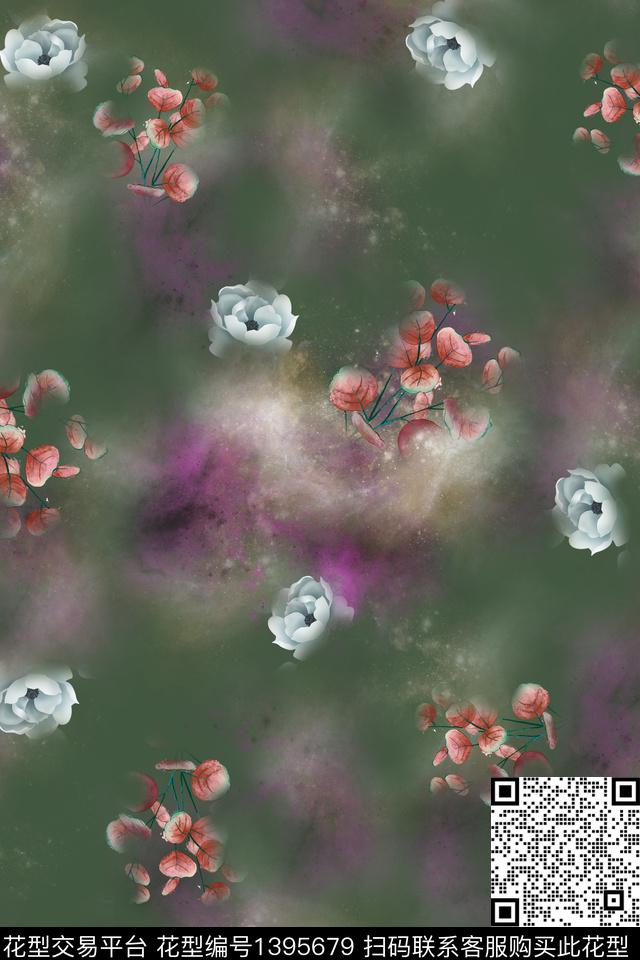 女装复古棉麻数码印花华亿平台下载（图片编号: 1395679） - 瓦栏（Walan）