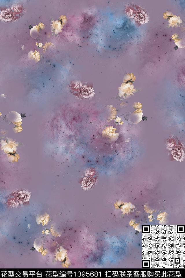 女装复古棉麻数码印花华亿平台下载（图片编号: 1395681） - 瓦栏（Walan）