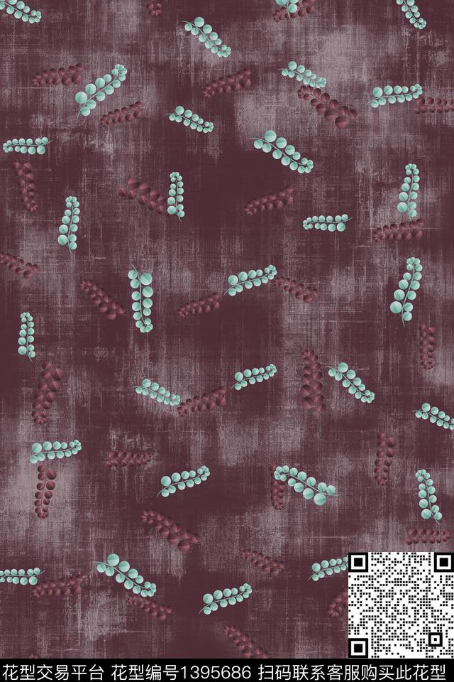 连衣裙花卉小碎花数码印花华亿平台下载（图片编号: 1395686） - 瓦栏（Walan）