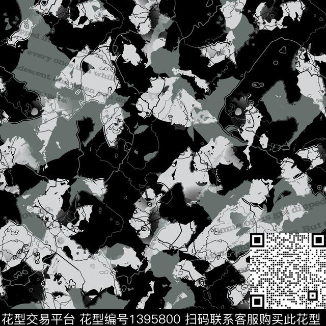 几何男装满版花大牌风传统印花华亿平台下载（图片编号: 1395800） - 瓦栏（Walan）