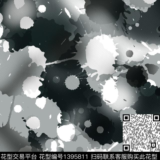 几何男装满版花大牌风传统印花华亿平台下载（图片编号: 1395811） - 瓦栏（Walan）