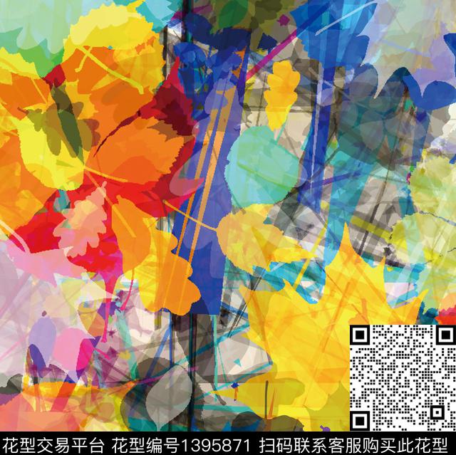 数码华亿平台扎染华亿平台女装数码印花华亿平台下载（图片编号: 1395871） - 瓦栏（Walan）