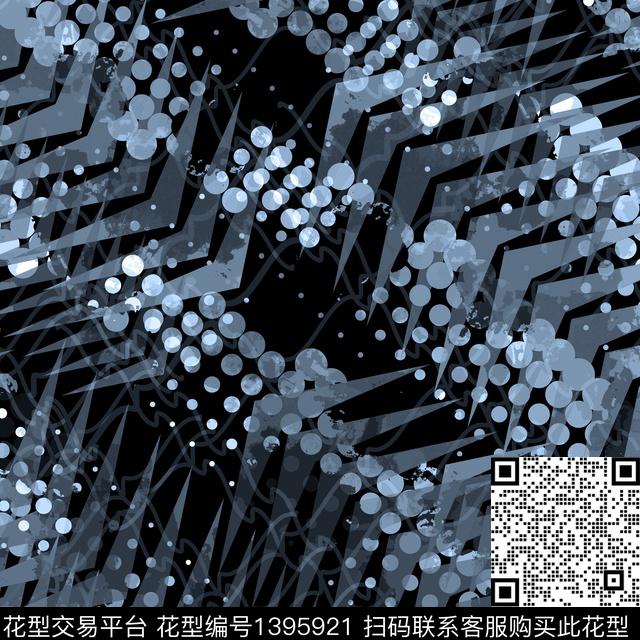 几何字母数码华亿平台数码印花华亿平台下载（图片编号: 1395921） - 瓦栏（Walan）