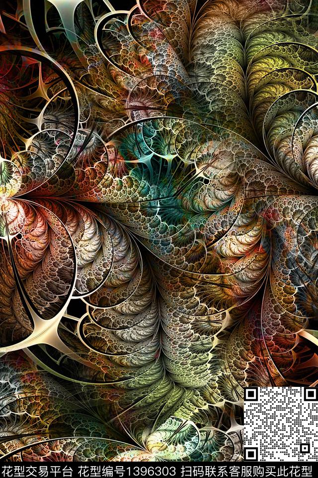 炫彩时尚肌理数码印花华亿平台下载（图片编号: 1396303） - 瓦栏（Walan）