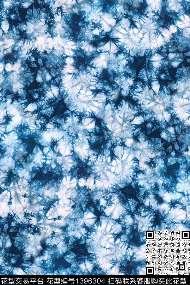 肌理男装满版花扎染华亿平台数码印花华亿平台下载（图片编号: 1396304） - 瓦栏（Walan）