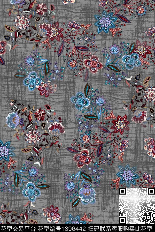 女装民族风棉麻数码印花华亿平台下载（图片编号: 1396442） - 瓦栏（Walan）