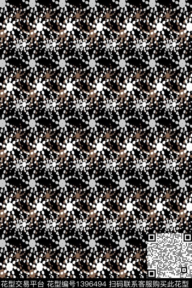 几何男装大牌风数码印花华亿平台下载（图片编号: 1396494） - 瓦栏（Walan）