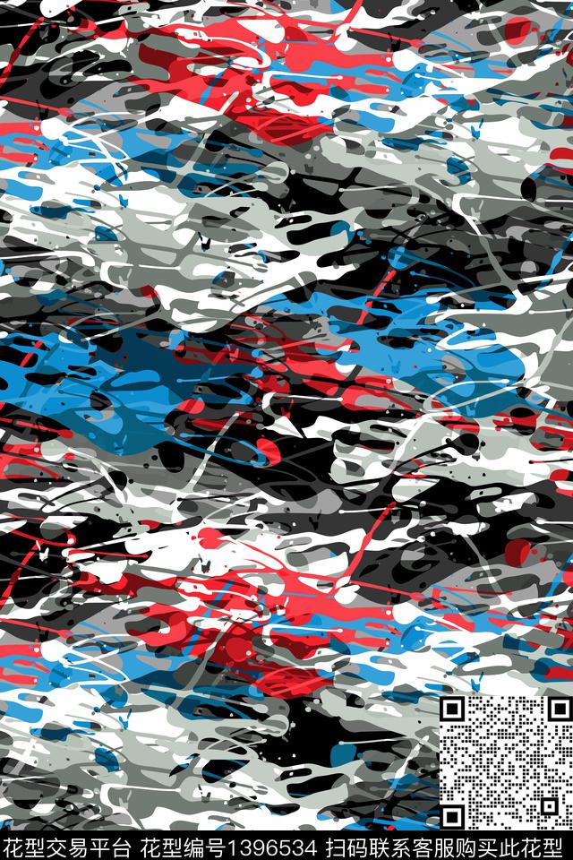 抽象男装家居服户外传统印花华亿平台下载（图片编号: 1396534） - 瓦栏（Walan）